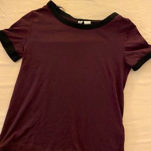 Maroon crop top
